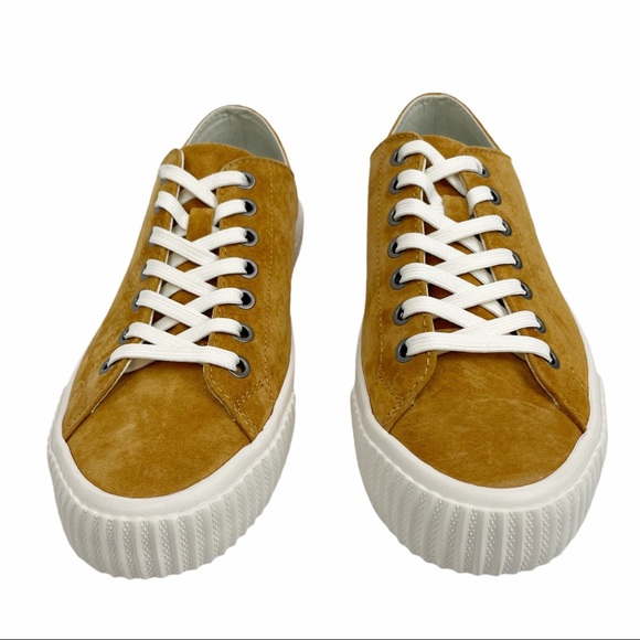 SeaVees Desert Gold Tan Suede Darby Sneaker Shoes - Picture 6 of 15
